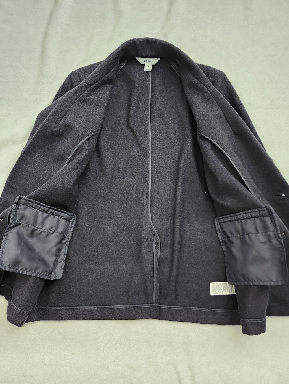 OLD NAVY Women's Navy Blue Double-Breasted Oversized Blazer Size Small NWT - Picture 7 of 12